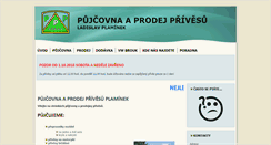 Desktop Screenshot of privesy-plaminek.cz
