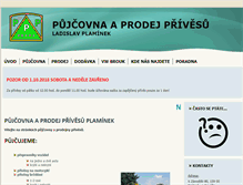 Tablet Screenshot of privesy-plaminek.cz